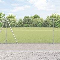Berkfield Home Hexagon Fence 1.2x50 m Galvanised Steel in Silver