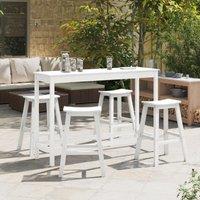 Berkfield Home Bar Stools 6 pcs White HDPE
