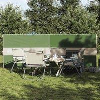 Berkfield Home Camping Windbreak Green 344x120 cm Waterproof