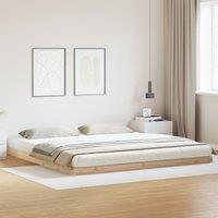 Berkfield Home Bed Frame 160x210 cm Solid Wood Pine in Beige