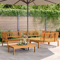 Berkfield Home 4 Piece Garden Pallet Sofa Set Solid Wood Acacia in Brown