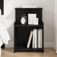 Berkfield Home Bedside Cabinet in Black Oak - 40 x 35 x 60 cm - Engineered Wood