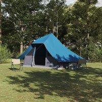 Berkfield Home Family Tent Tipi Blue 10-Person Waterproof