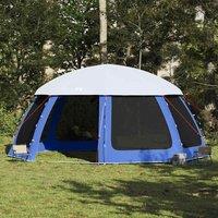Berkfield Home Pool Tent with Removable Fly & Mesh Walls Azure Blue 612x612 cm