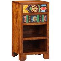Berkfield Home Telephone Stand Honey Brown 40x35x75 cm Solid Wood Acacia | Size: 40 x 35 x 75 cm