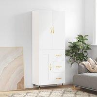 Berkfield Home Highboard White 69.5x34x180 cm Engineered Wood