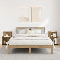 Berkfield Home Bed Cabinets - 2 pcs Artisan Oak, 40 x 35 x 60 cm, Made of Engineered Wood in Brown | Size: 40 x 35 x 60 cm