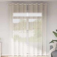 Berkfield Home Voile Curtains with Grommets 2 pcs Cream 140x260 cm