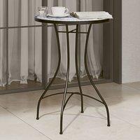 Berkfield Home Mosaic Bistro Table Blue & White 50x70 cm Ceramic | Size: 50x70 cm