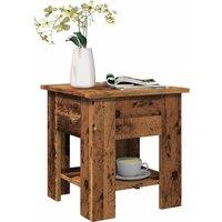 Berkfield Home Coffee Table Old Wood 40x40x42 cm Engineered Wood in Brown | Size: 40 x 40 x 42 cm