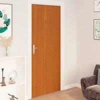 Berkfield Home Self-adhesive Door Films 4 pcs Light Oak 210x90 cm PVC in Brown