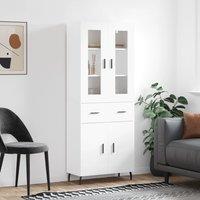 Berkfield Home Highboard White 69.5x34x180 cm Engineered Wood