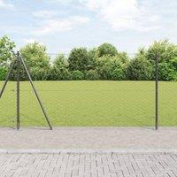 Berkfield Home Hexagon Fence Grey 1.2x100 m Steel