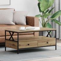Berkfield Home Coffee Table Artisan oak 100 x 51 x 45 cm Engineered wood in Brown