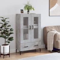 Berkfield Home Highboard Concrete Grey 69.5x31x115 cm Engineered Wood