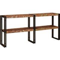 Berkfield Home Console Table 160x33x75 cm Solid Wood Reclaimed in Brown | Size: 160 x 33 x 75 cm