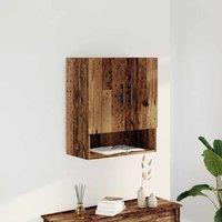 Berkfield Home Wall Cabinet Old Wood 60x31x70 cm Engineered Wood in Brown | Size: 60 x 31 x 70 cm