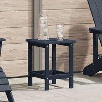 Berkfield Home Adirondack Side Table Navy Blue 38x38x46 cm HDPE | Size: 38 x 38 x 46 cm