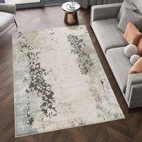 Desire Rugs Essence Living Room Area Rug Oragnic Abstract Design - Aura Rustic in Pale Green | Size: 60 cm x 220 cm