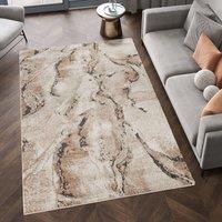 Desire Rugs Essence Living Room Area Rug Oragnic Abstract Design - Aura Rustic in Terracotta | Size: 60 cm x 220 cm