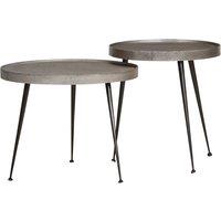 Berkfield Home Coffee Table 2 pcs Silver Engineered Wood