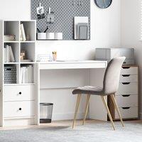 Berkfield Home Writing Desk White Particle board Medium Simple Writing Desk