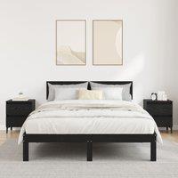 Berkfield Home Bed Cabinets 2 pcs Black Oak 40x35x50 cm Engineered Wood | Size: 40 x 35 x 50 cm