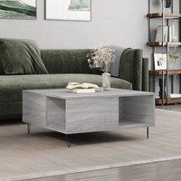 Berkfield Home Coffee Table Grey Sonoma 80x80x36.5 cm Engineered Wood