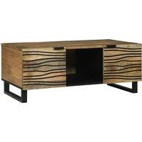 Berkfield Home Coffee Table 100x54x40 cm - Solid Mango Wood in Brown | Size: 100 x 54 x 40 cm
