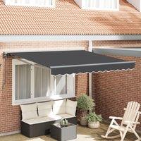 Berkfield Home Manual Retractable Awning - Anthracite, 300x250 cm