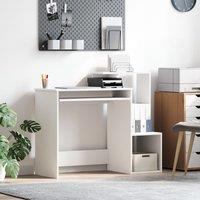 Berkfield Home White Computer Desk White Chipboard Standard Storage