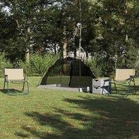 Berkfield Home Tent with Roof Other Manual with Air Vent Grey & Black 236 x 108 x 120 cm