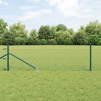 Berkfield Home Hexagon Fence Green 0.4x50 m Steel