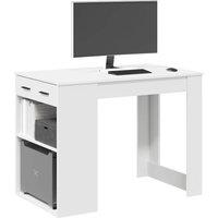 Berkfield Home Desk with Drawer & Shelf White 102x62x77.5 cm Engineered Wood