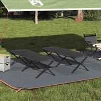 Berkfield Home Folding Sun Beds 2 pcs with Carry Bag Black 600D Oxford Fabric