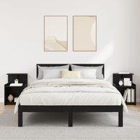 Berkfield Home Bedside Cabinets 2-Pack Black Oak 40 x 35 x 60 cm Engineered Wood