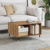 Berkfield Home Coffee Table Artisan Oak 60x50x36.5 cm Engineered Wood in Brown