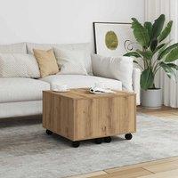 Berkfield Home Coffee Table Artisan Oak 60x60x38 cm Engineered Wood in Brown | Size: 60 x 60 x 38 cm