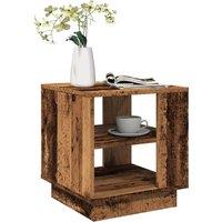 Berkfield Home Coffee Table Old Wood 40x40x43 cm Engineered Wood in Brown | Size: 40 x 40 x 43 cm