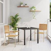 Berkfield Home Stacking Garden Chairs - Set of 2 in Beige Poly Rattan