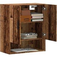 Berkfield Home Wall Cabinet Old Wood 60x31x70 cm Engineered Wood in Brown | Size: 60 x 31 x 70 cm