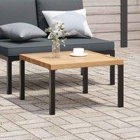 Berkfield Home Garden Coffee Table Black 65x65x40 cm Aluminium | Size: 65 x 65 x 40 cm