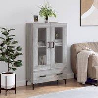 Berkfield Home Highboard Grey Sonoma 69.5x31x115 cm Engineered Wood