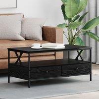 Berkfield Home Coffee Table Black oak 100 x 51 x 45 cm Engineered wood