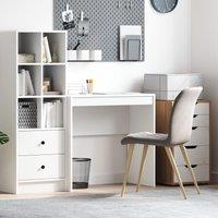 Berkfield Home Writing Desk White MDF 80 x 40 x 76 cm Simple Writing Desk