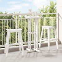 Berkfield Home Bar Stools 2 pcs White HDPE