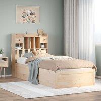 Berkfield Home Bed Frame without Mattress 100x200 cm Solid Wood Pine in Brown