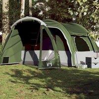 Berkfield Home Family Tent 6-Person Green Waterproof