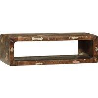 Berkfield Home TV Cabinet Multicolour 80x30x25 cm Solid Wood Reclaimed in Brown | Size: 80 x 30 x 25 cm