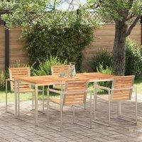 Berkfield Home Outdoor Dining Table 180x90x75 cm Solid Wood Teak in Brown | Size: 180 x 90 x 75 cm